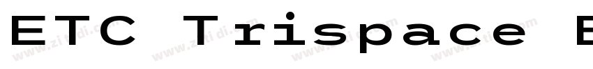 ETC Trispace Bold E字体转换